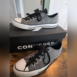 Converse Black and White Low-Top Sneakers